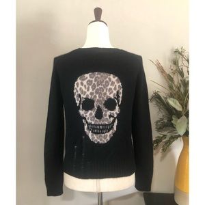 Skull cashmere sweater- Sz Xs